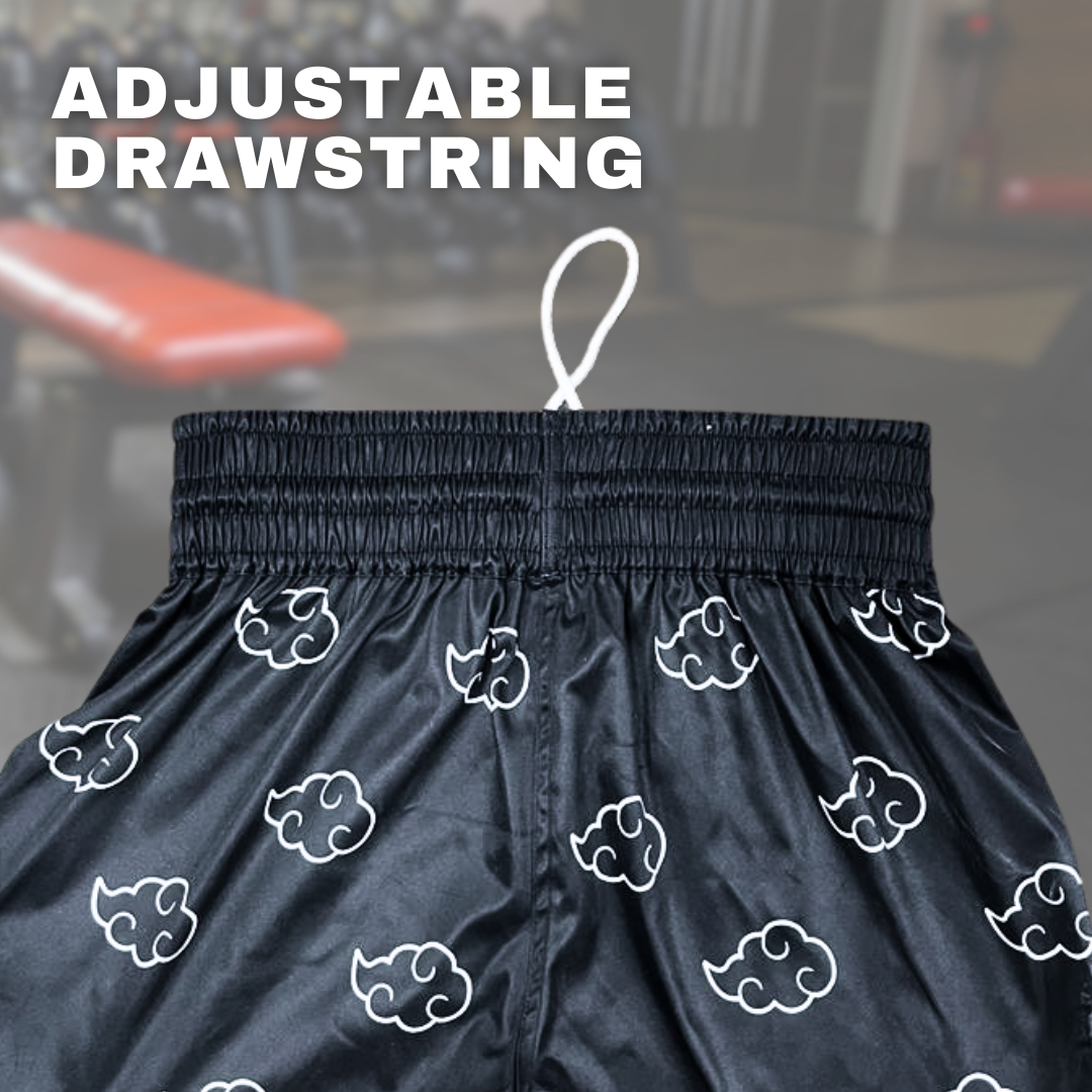 Black Cloud Anime Muay Thai Boxing Shorts