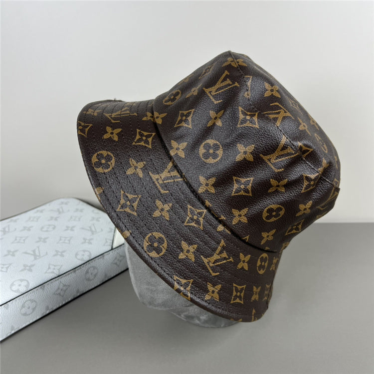 Brown LLV Design Bucket Hat