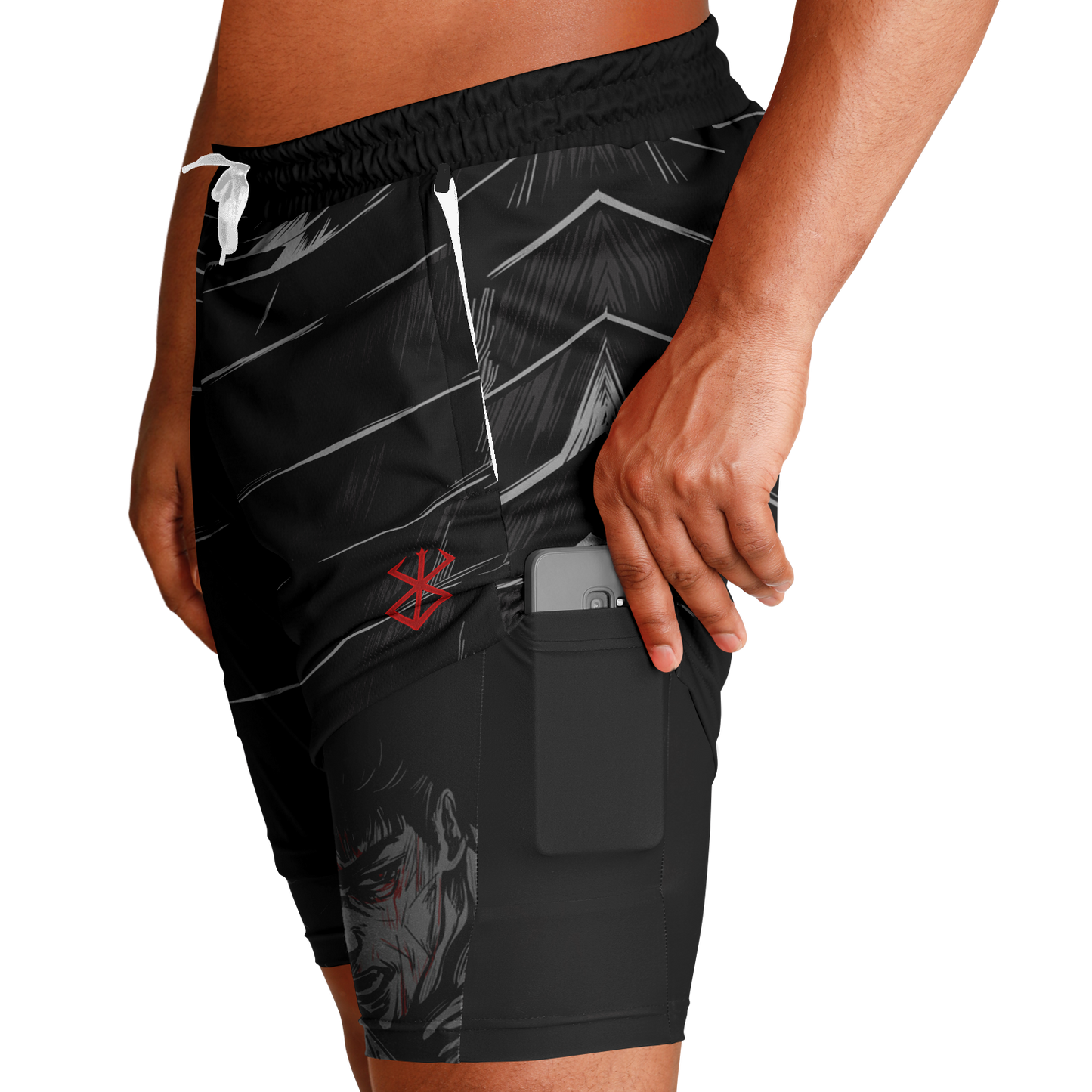 Berserk Armor Men's 2-in-1 Shorts - AOP