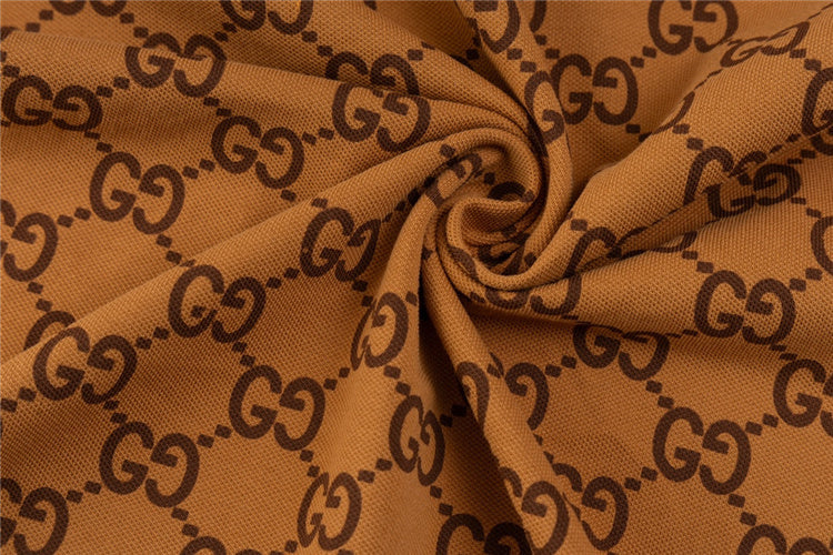 Brown GG Design Polo Shirt