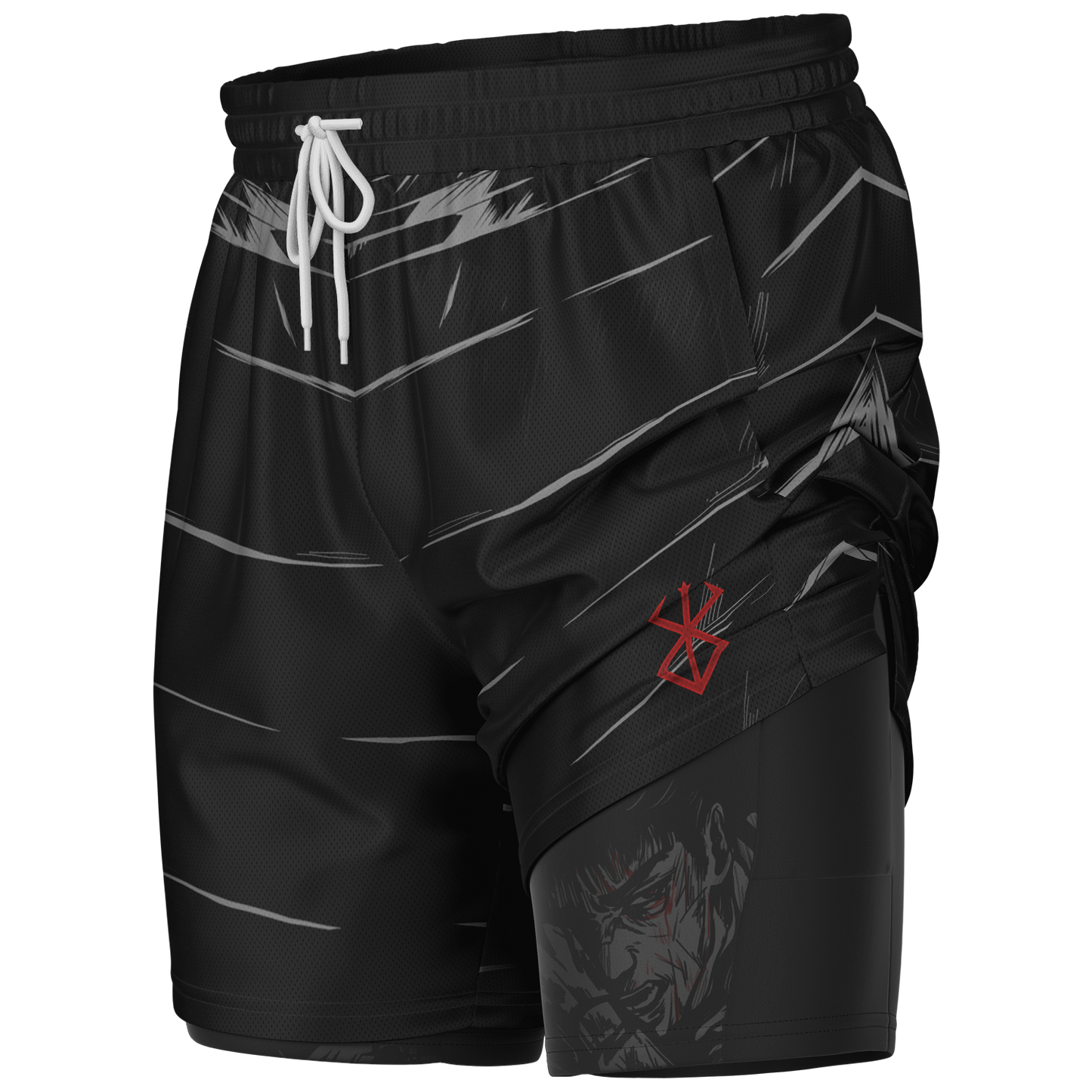 Berserk Armor Men's 2-in-1 Shorts - AOP