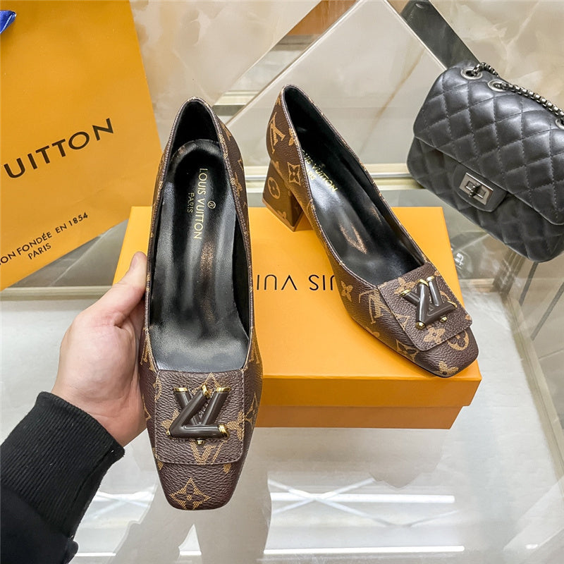 Brown LLV Design Heels